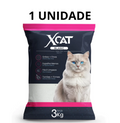Areia para Gatos Xcat Blanc 3Kg - Fina, Branca e com controle de odores