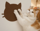 Arranhador Adesivo Carinha de Gato em Carpete Premium - Protetor e Decoração