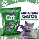 Kit 5 un Areia Sanitária Higiênica Para Gatos Anti Odor Gatíssimo Pacote de 4kg